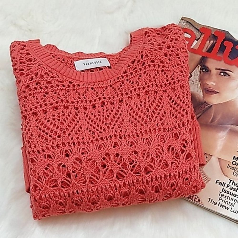 Van Heusen 100% Cotton knit  Sweater  Size Medium